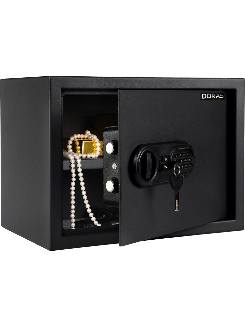 Doras 30EIS Elektronik Şifreli ve Anahtarlı Çelik Kasa Ev ve Otel Tipi