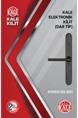 Kale KD050/50-200 Elektronik Kapı Kolu Şifreli, Parmak İzi, Kartlı
