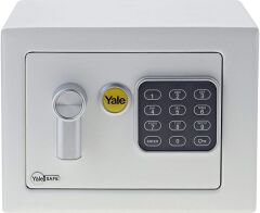 Yale YSV/170/DB2 W Elektronik Şifreli ve Anahtarlı Çelik Kasa Mini Boy Beyaz