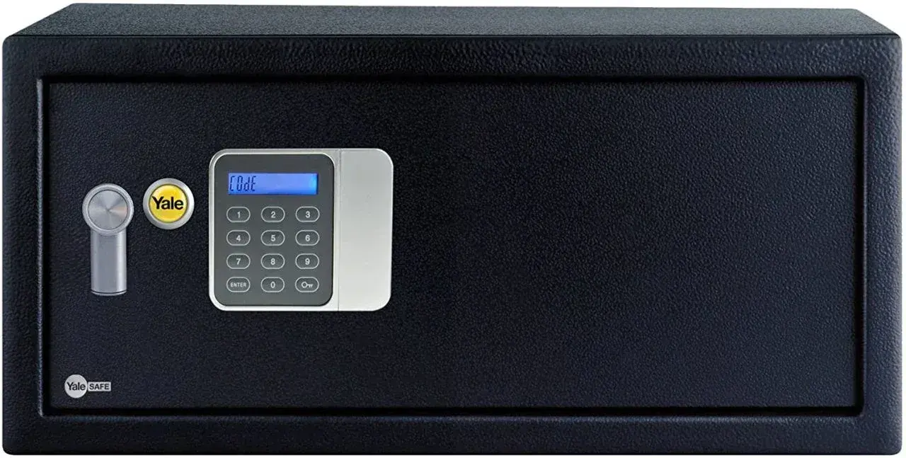 Yale YLG/200/DB2 Elektronik Şifreli ve Anahtarlı Ev ve Otel Tipi Çelik Kasa (Laptop Tipi)