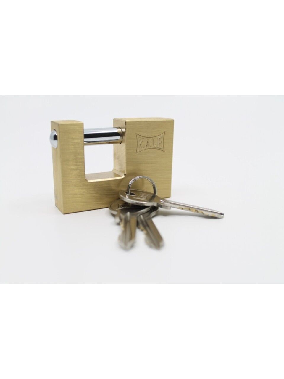 Kale KD001/50-270 Yatay Sürgülü Pirinç Asma Kilit (Sarı)