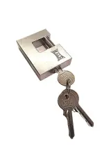 Kale KD001/50-160 Yatay Sürgülü Pirinç Asma Kilit (Nikel)