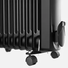 Voltomat Termostatlı 2500 W 11 Dilim Yağlı Radyatör Siyah