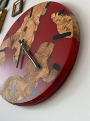 WoodUp Signature Duvar Saati – Kırmızı