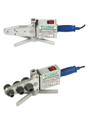 Candan CM‑06‑SET WV – 1500 W Çift Rezistanslı Plastik Boru Kaynak Makinesi Seti