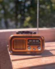 Everton RT-877 Solar Şarjlı Nostaljik Radyo - FM/AM/SW, USB/TF Girişli Bluetooth Müzik Çalar