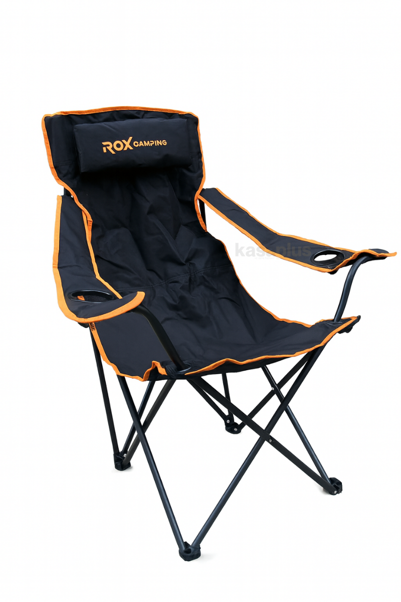 ROX Camping 153CAMP0315 Katlanır Siyah Kamp Sandalyesi – Konforlu & Dayanıklı Tasarım