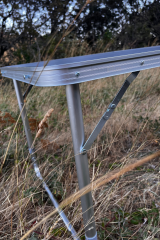 Rox Camping 153CAMP0311 Katlanır Açık Gri Kamp Masası 120 cm – Kademeli Ayaklı, Dayanıklı ve Portatif