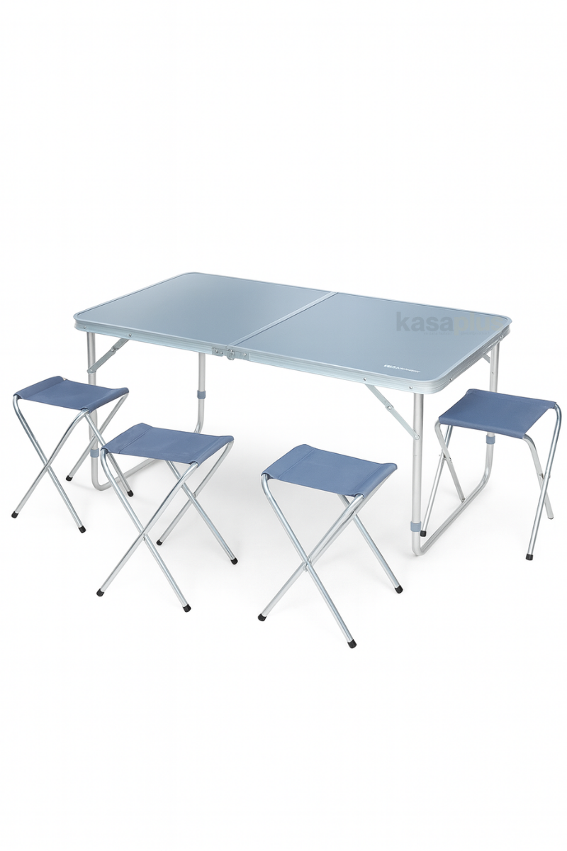 Rox Camping 513CAMP0313 Antrasit Katlanır Masa Tabure Seti