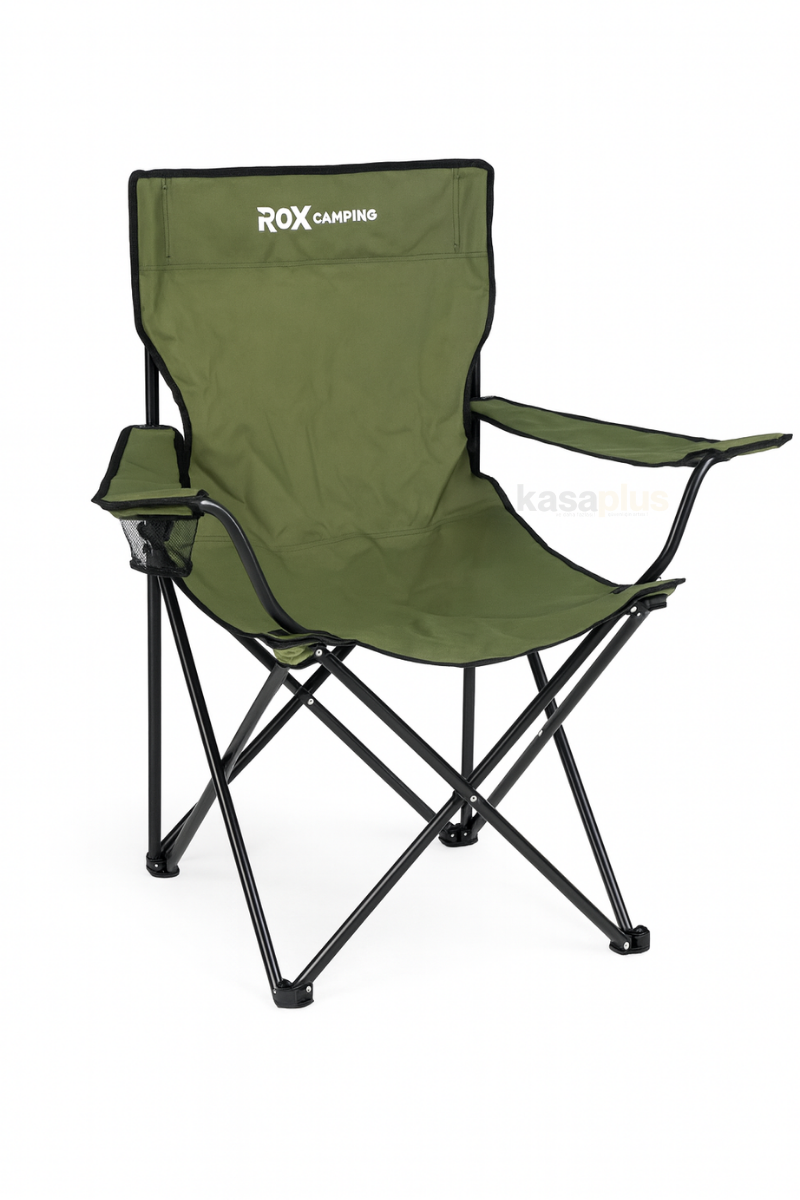 Rox Camping 153CAMP0314 Katlanır Kamp Sandalyesi – Yeşil | Kasaplus Güvencesiyle