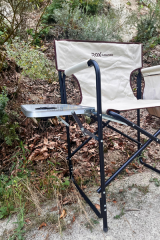 Rox Camping Krem 153CAMP0317 Katlanır Alüminyum Kamp Sandalyesi – Yan Sehpalı | Kasaplus