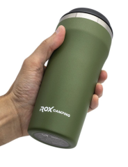 Rox Camping 0191 Kahve Termosu 0,48 L – Yeşil | Dayanıklı Kamp Termosu