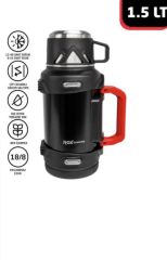 Rox Camping 1.5 LT Kamp Termos | Vakum Yalıtımlı, Çelik, Sızdırmaz | Kasaplus