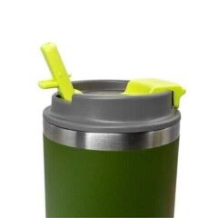 Rox Camping 0,48 LT Pipetli Kahve Termosu – Yeşil, Sızdırmaz, Vakumlu | Kasaplus