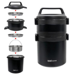 Rox Camping 2,2 LT Yemek Termosu – Paslanmaz Çelik Çift Cidarlı Yiyecek Termosu