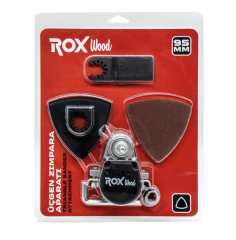 ROX WOOD 0191 Çok Amaçlı Salınım Alet Adaptörü | Taşlama Motoru Dönüştürücü Aparatı  | Üçgen Raspa Aparatı