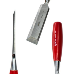 ROX WOOD 0184 Blisterli Ahşap Oyma Düz Uçlu İskarpela Takımı 4 Parça | Profesyonel Oyma Seti