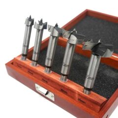 ROX WOOD Taş Menteşe Freze Uç Seti 5 Parça | 15-35 mm Ahşap Delme Uçları