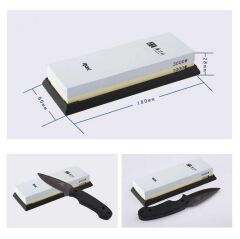 ROX 6520 Taidea Çift Taraflı Bileme Taşı 2000/5000 Kum | Profesyonel Sulu Bileme Taşı