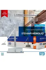 STD No:3 Kapı Hidroliği (40–65 Kg) | Otomatik Kapanma Mekanizmalı Hidrolik Kapı Kapatıcı