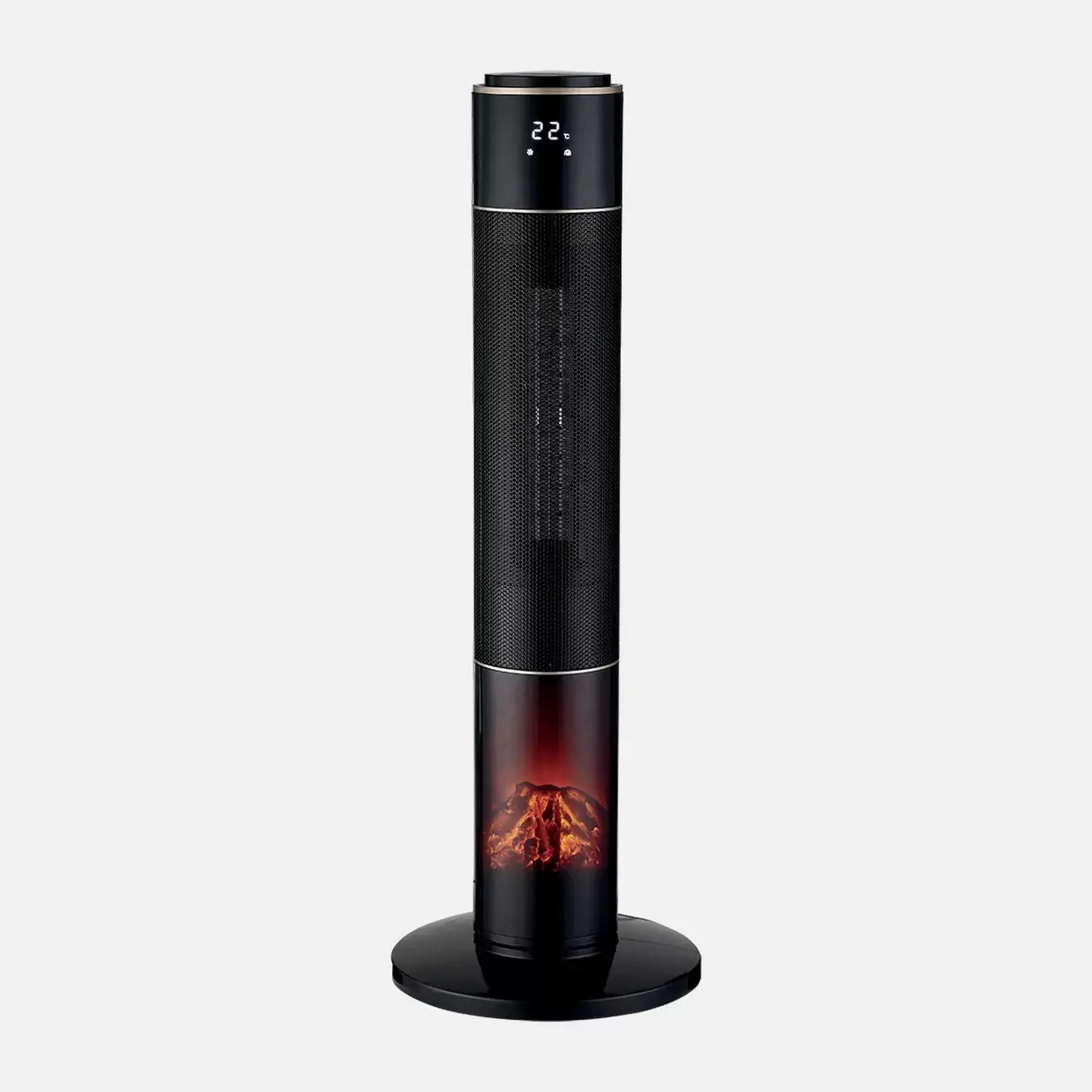 Worksıde  Voltomat 2000W LED Alev Efektli Seramik Fanlı Isıtıcı | Alev Görünümlü Elektrikli Isıtıcı